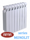 Радиатор биметаллический RIFAR МONOLIT (боковое подключение) 500/14 секции с доставкой в NAME